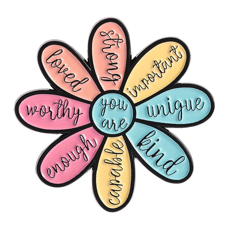 Funny Quote Enamel Pins Positive Saying Pop Music Rock Band LGBT Rainbow Brooches Lapel Badge Funny Jewelry Gifts for Friends Quick Pick Grocers